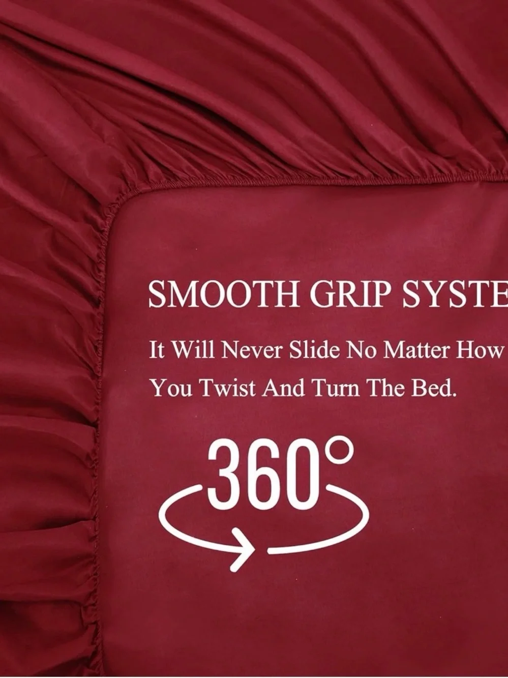 Best Season 400 Thread Count Cotton Twin Size Sheet Set (Burgundy Color) 3 Piece
